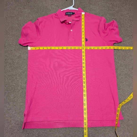 US Polo Assn Men's Pink Polo Shirt Size Large - Picture 7 of 7